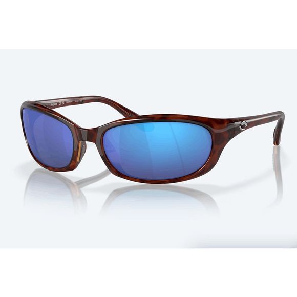 Costa Del Mar Men's Harpoon Oval Sunglasses in Tortoise Mirror Polarized Glass - Picture 1 of 12